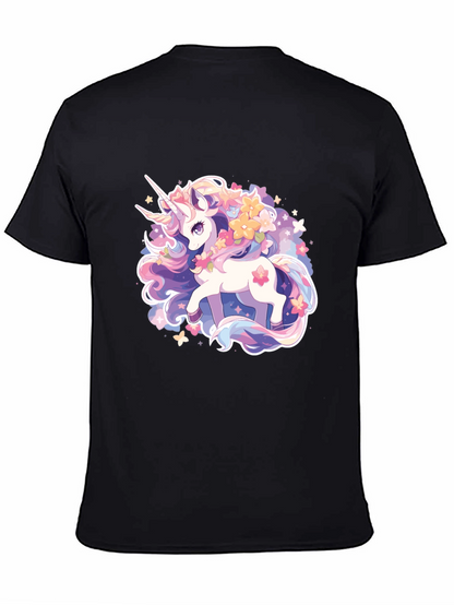Magical Unicorn Graphic Tee - Black