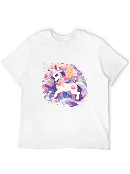Magical Unicorn Graphic Tee - Black