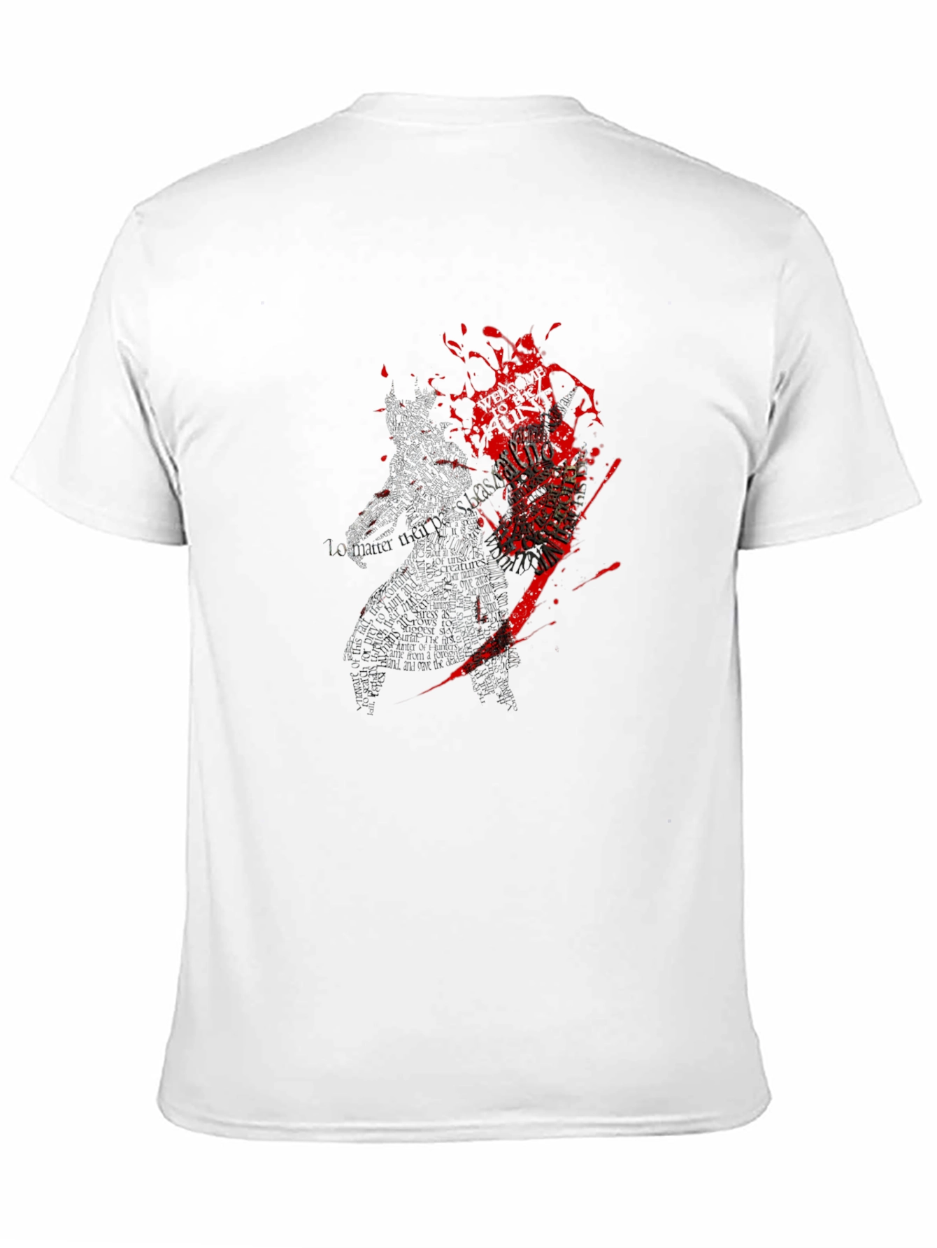 Graphic Print Crew Neck T-Shirt - Dark