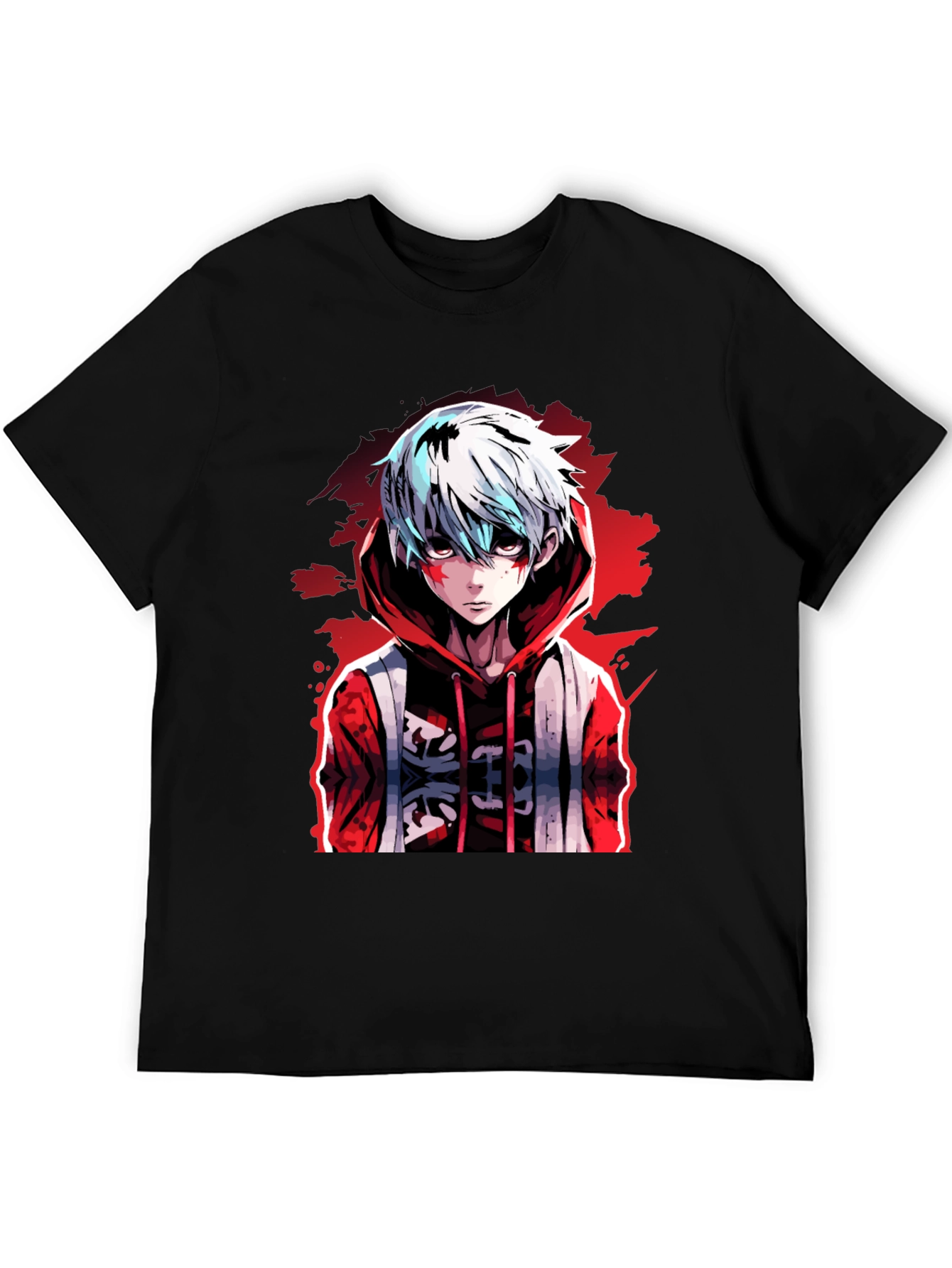 Anime Style Graphic Print Tee