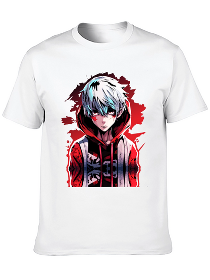 Anime Style Graphic Print Tee
