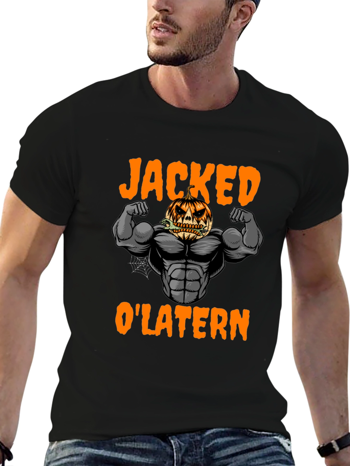 Jacked OLantern Halloween Graphic Tee