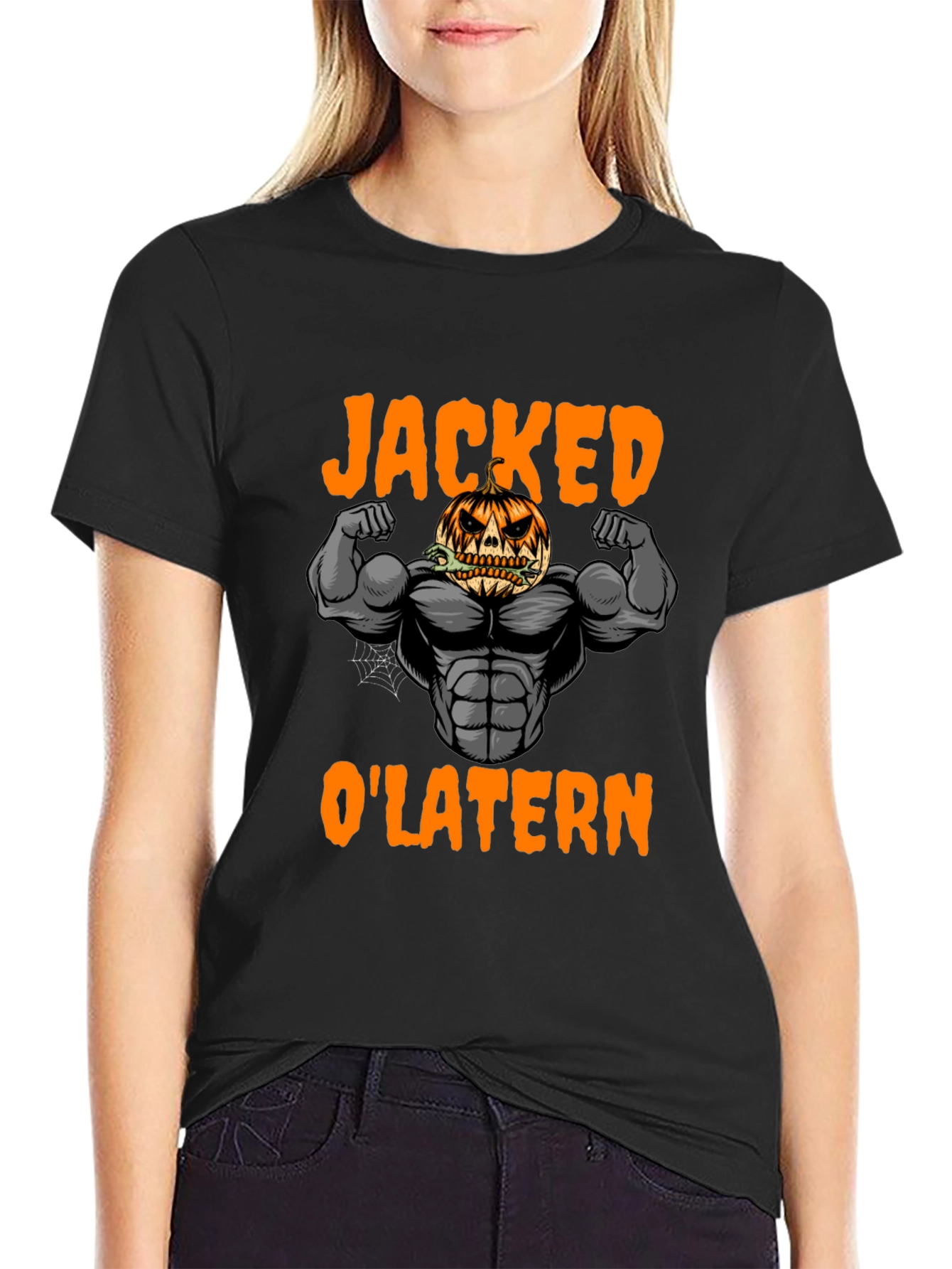 Jacked OLantern Halloween Graphic Tee