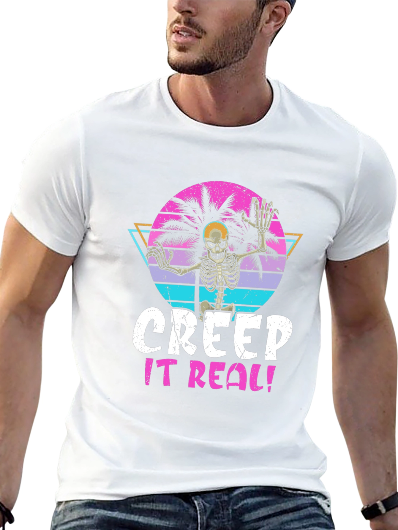 Creep It Real Skeleton Graphic Tee