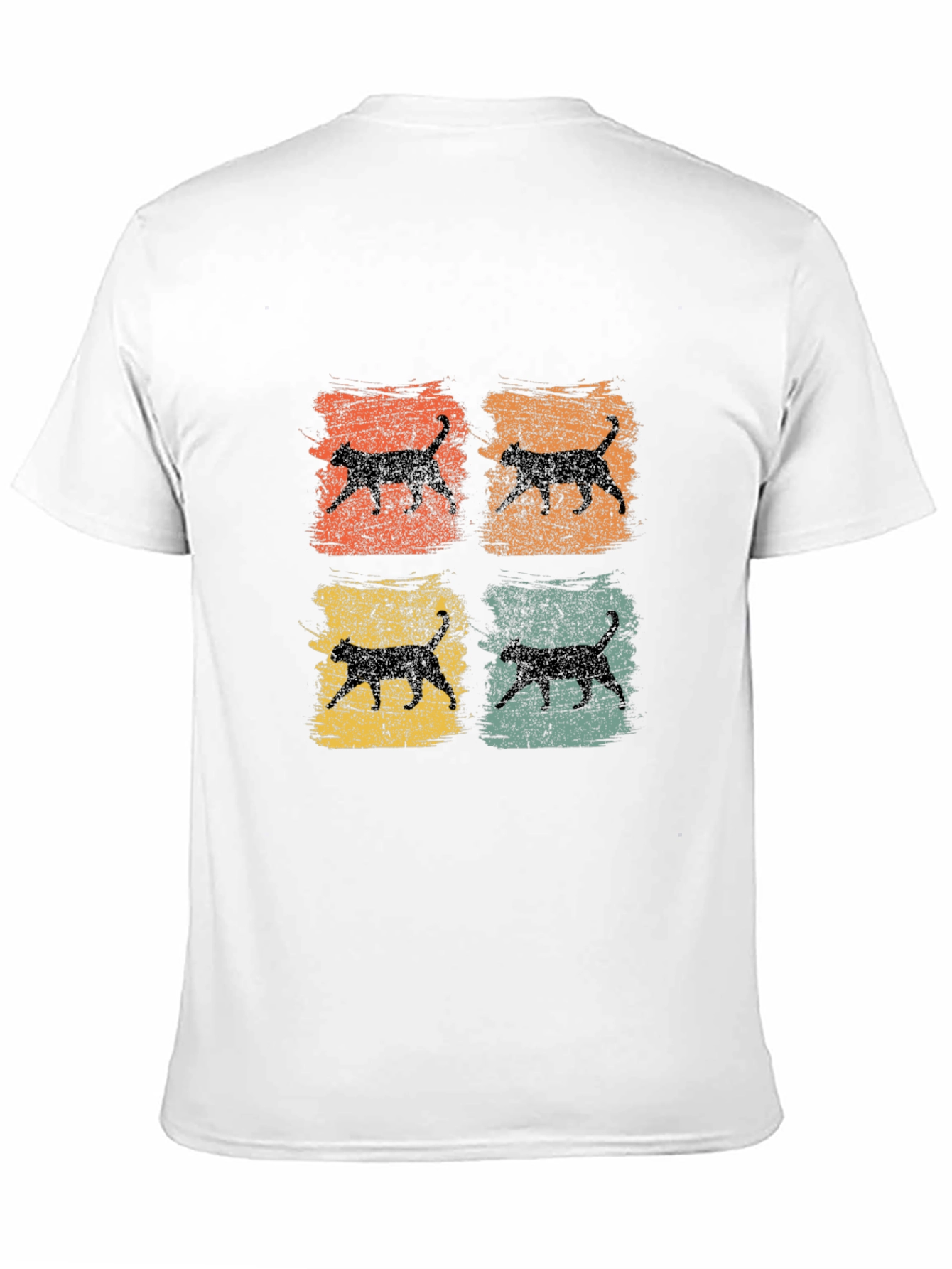 Retro Cat Silhouette T-Shirt