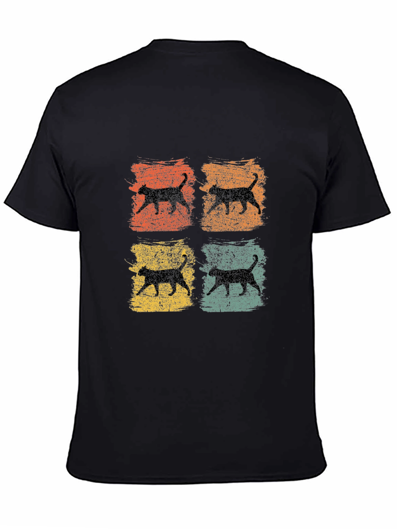 Retro Cat Silhouette T-Shirt