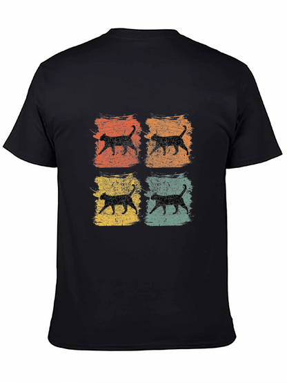Retro Cat Silhouette T-Shirt