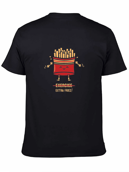 Exercise Extra Fries Graphic T-Shirt
