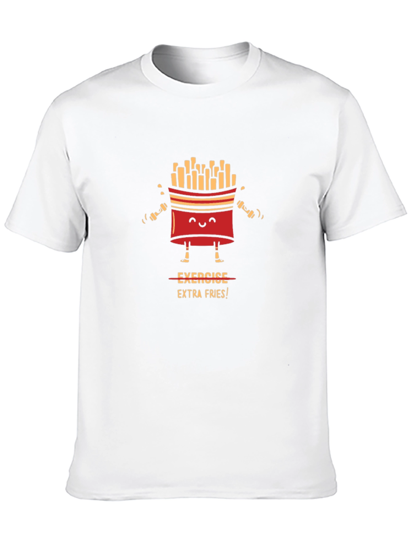 Exercise Extra Fries Graphic T-Shirt
