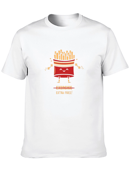 Exercise Extra Fries Graphic T-Shirt