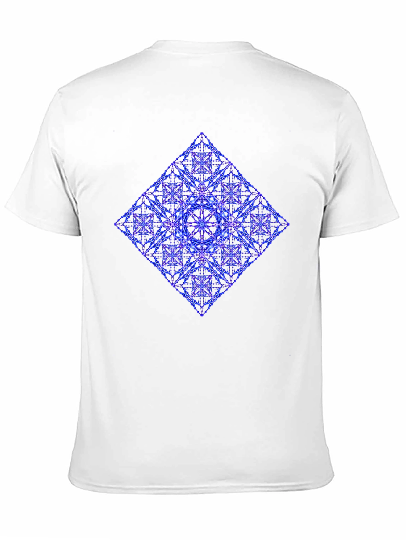 Geometric Diamond Print Tee - Modern Graphic T-Shirt