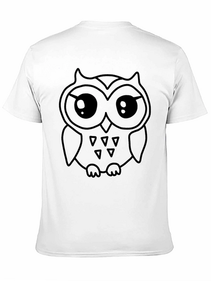 Black Owl Graphic Tee - Casual Style