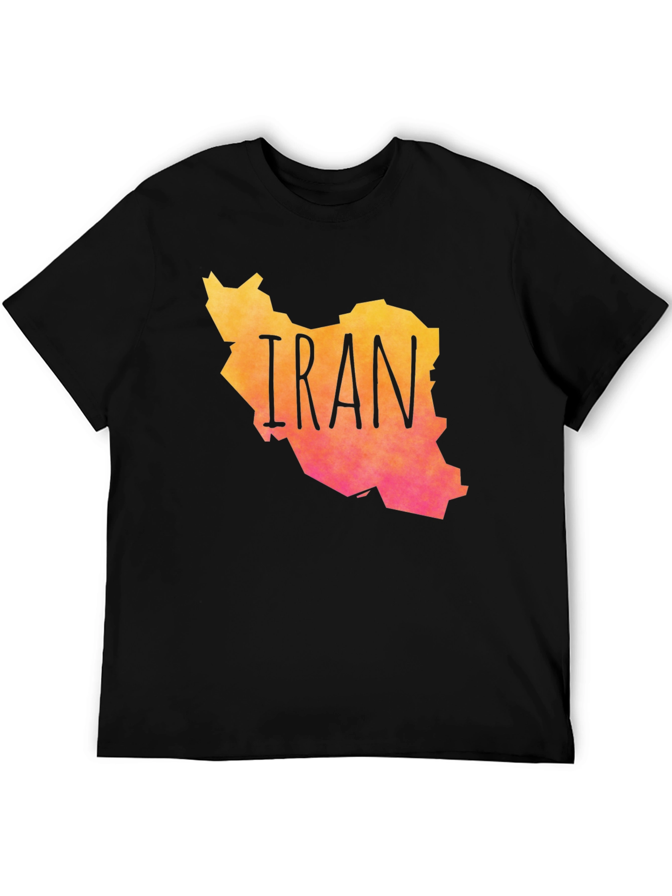 Iran Map Graphic Print T-Shirt