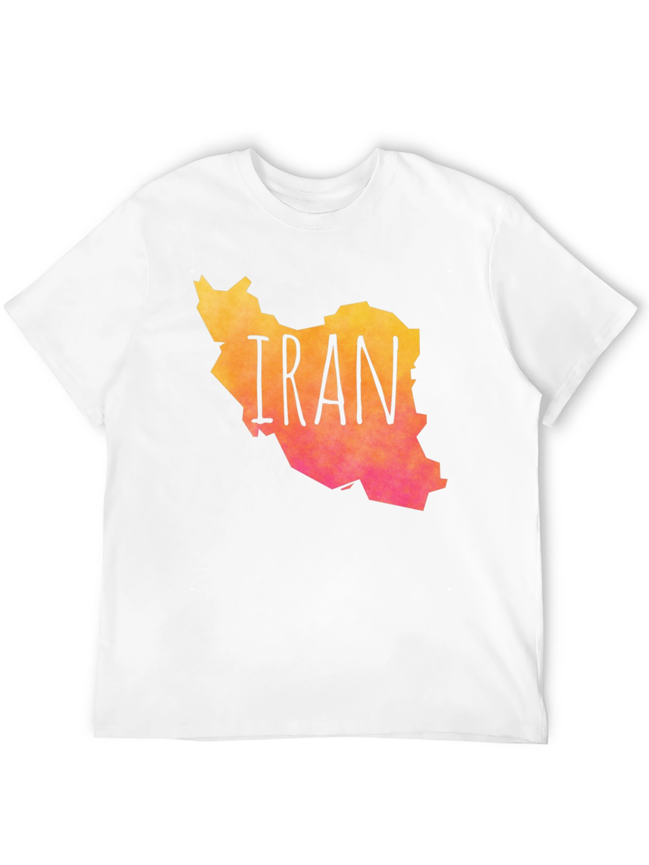 Iran Map Graphic Print T-Shirt