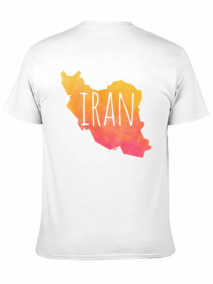 Iran Map Graphic Print T-Shirt
