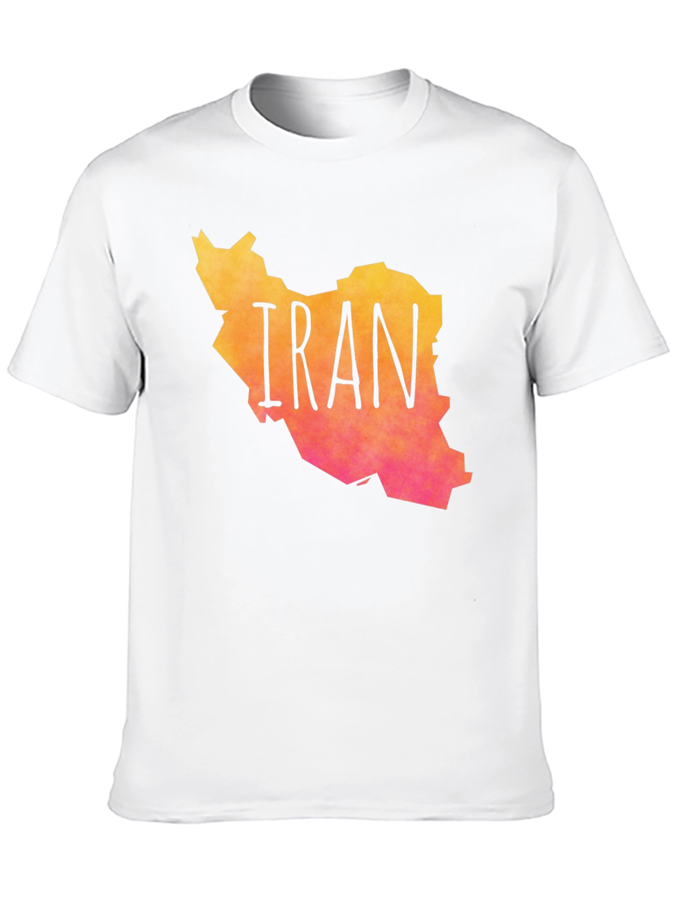Iran Map Graphic Print T-Shirt