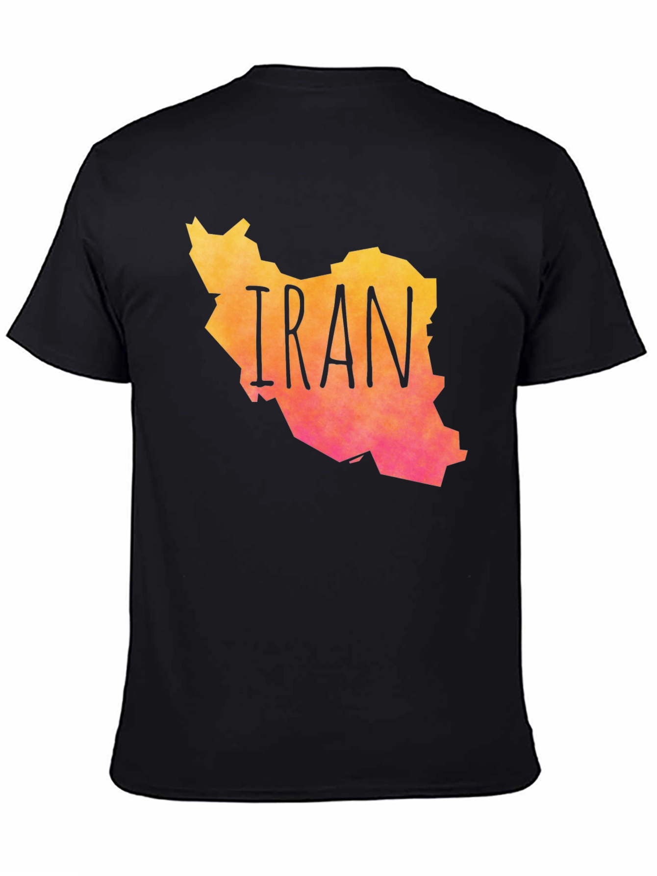 Iran Map Graphic Print T-Shirt