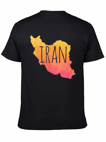 Iran Map Graphic Print T-Shirt