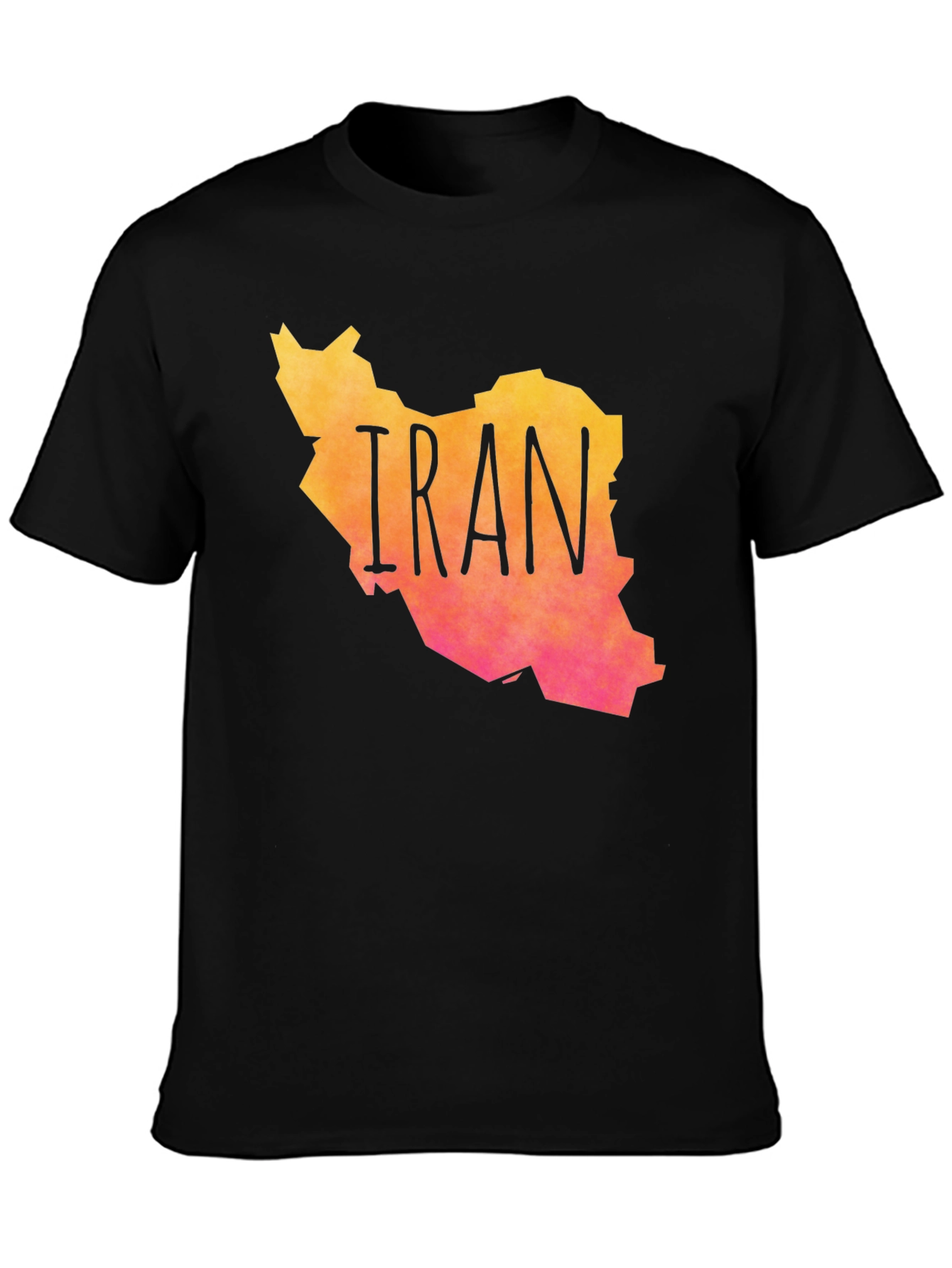 Iran Map Graphic Print T-Shirt