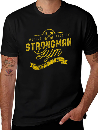 Strongman Gym T-Shirt - Muscle Factory System