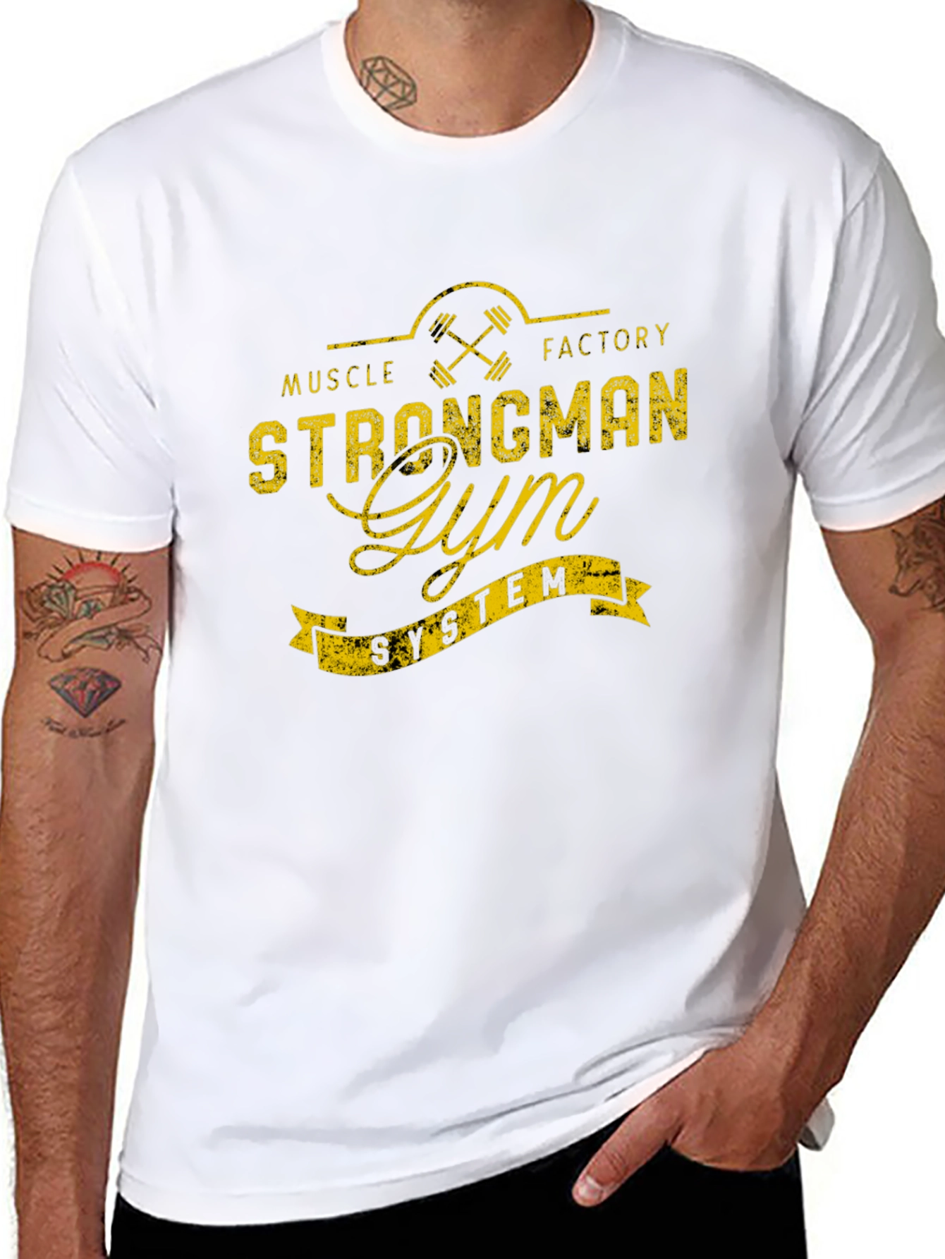 Strongman Gym T-Shirt - Muscle Factory System
