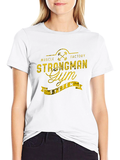 Strongman Gym T-Shirt - Muscle Factory System
