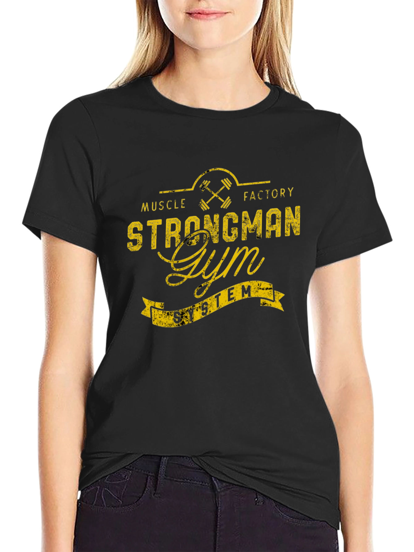 Strongman Gym T-Shirt - Muscle Factory System