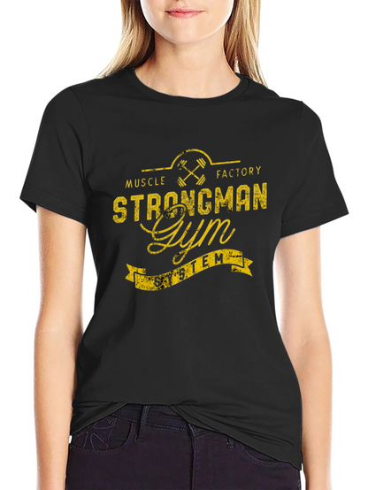 Strongman Gym T-Shirt - Muscle Factory System