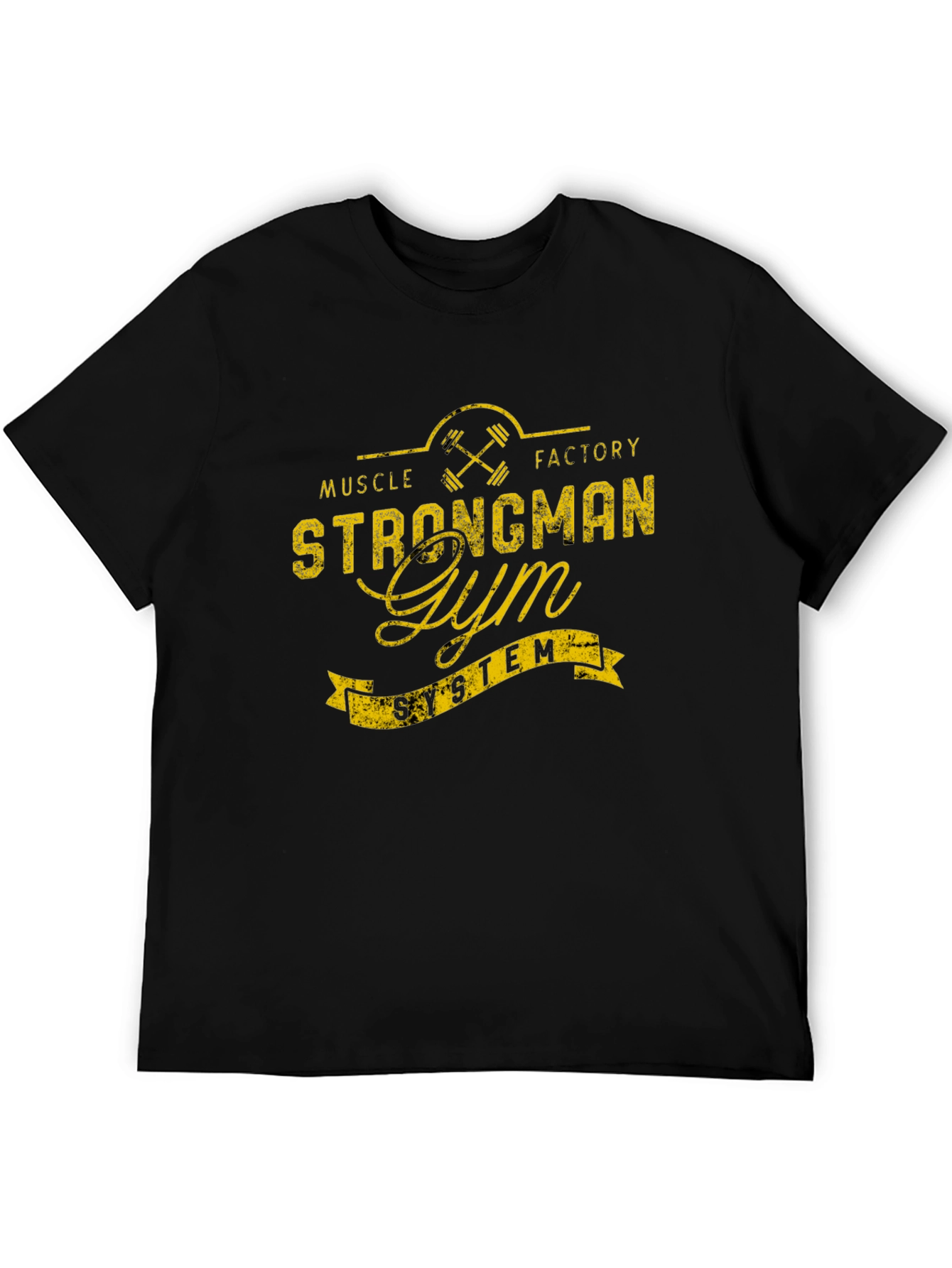 Strongman Gym T-Shirt - Muscle Factory System