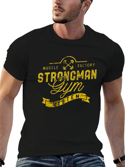 Strongman Gym T-Shirt - Muscle Factory System