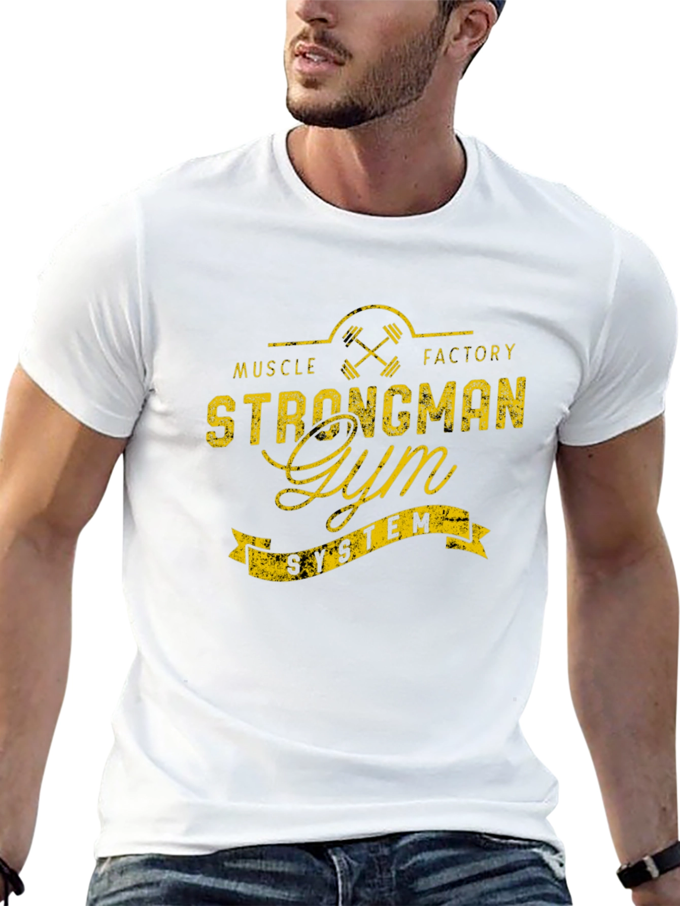 Strongman Gym T-Shirt - Muscle Factory System