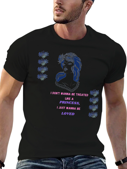 Graphic Print T-Shirt - Princess Loved Design
