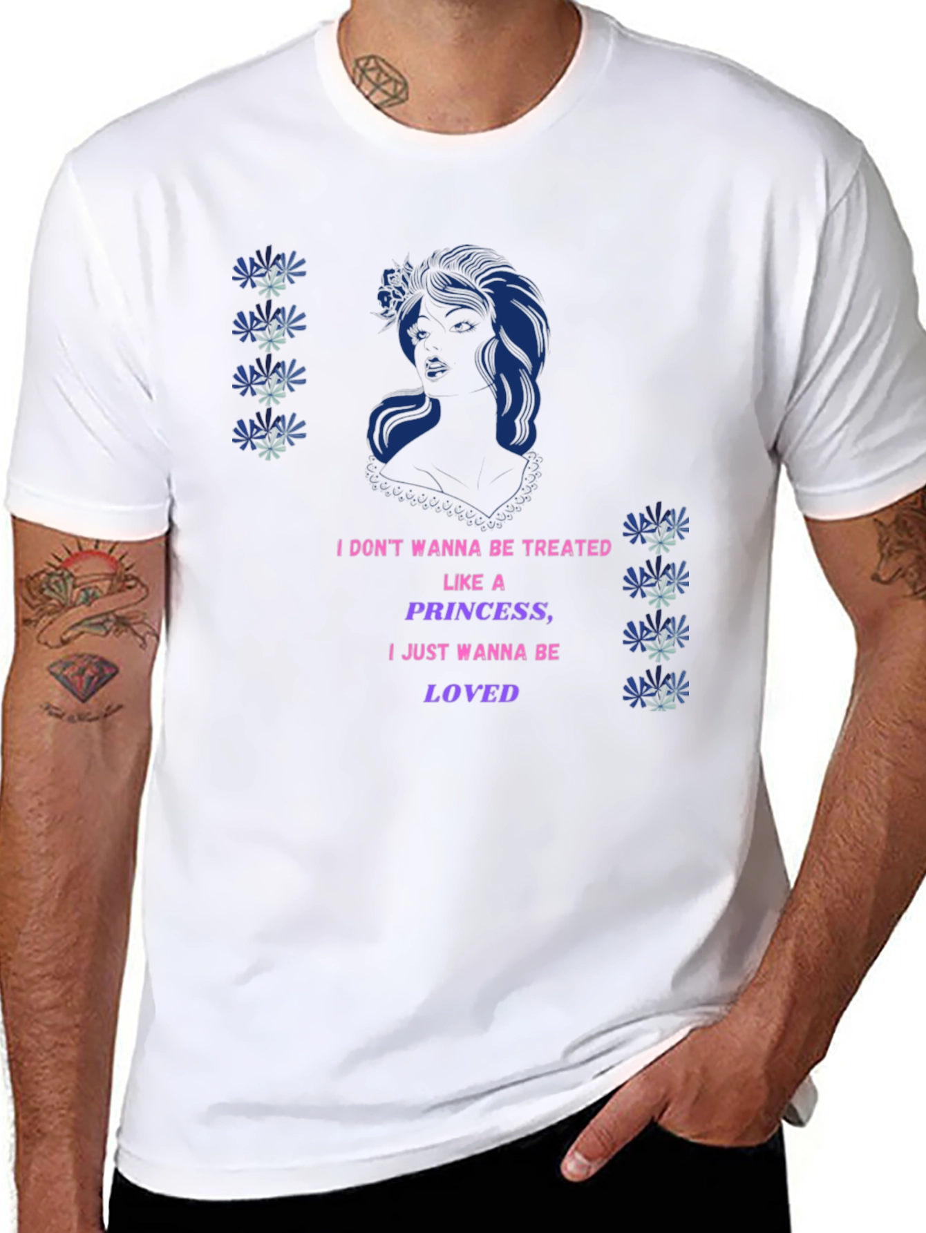 Graphic Print T-Shirt - Princess Loved Design