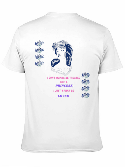 Graphic Print T-Shirt - Princess Loved Design