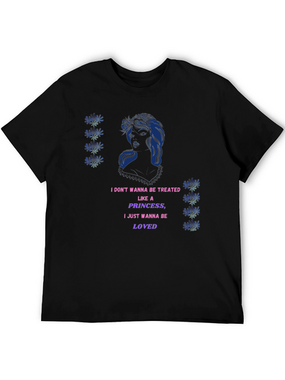 Graphic Print T-Shirt - Princess Loved Design