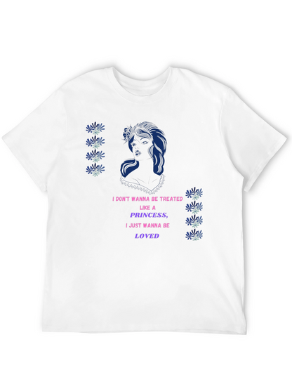 Graphic Print T-Shirt - Princess Loved Design