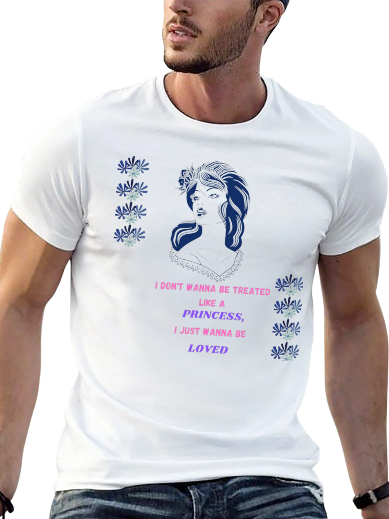 Graphic Print T-Shirt - Princess Loved Design