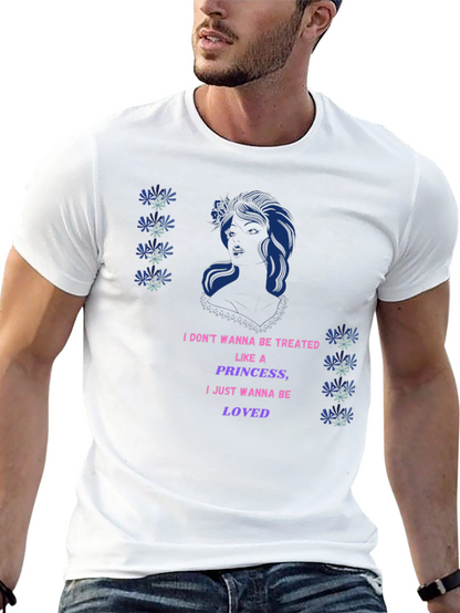 Graphic Print T-Shirt - Princess Loved Design