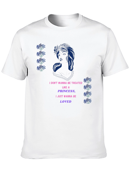 Graphic Print T-Shirt - Princess Loved Design