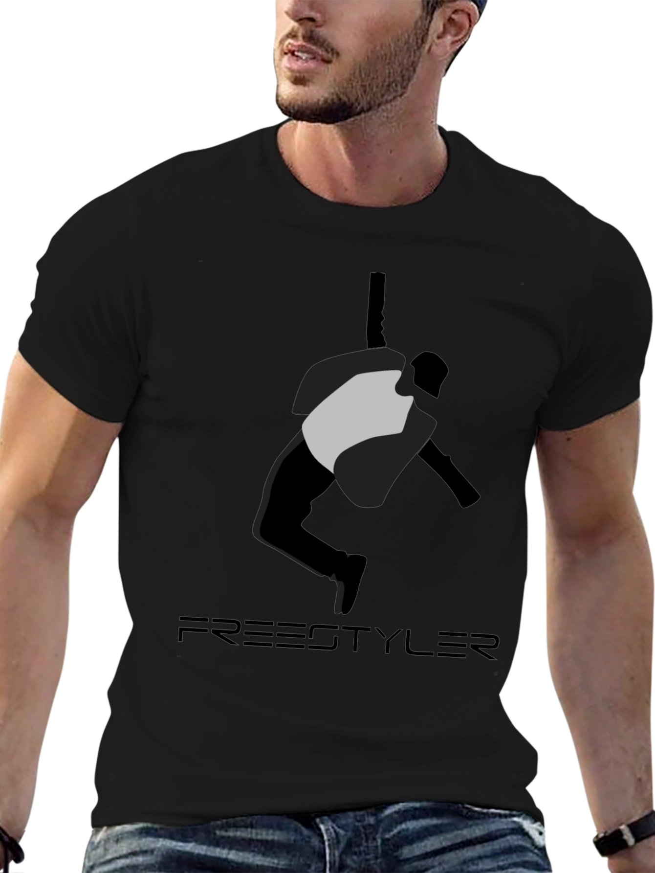 Freestyler Graphic Tee - Mens Black T-Shirt