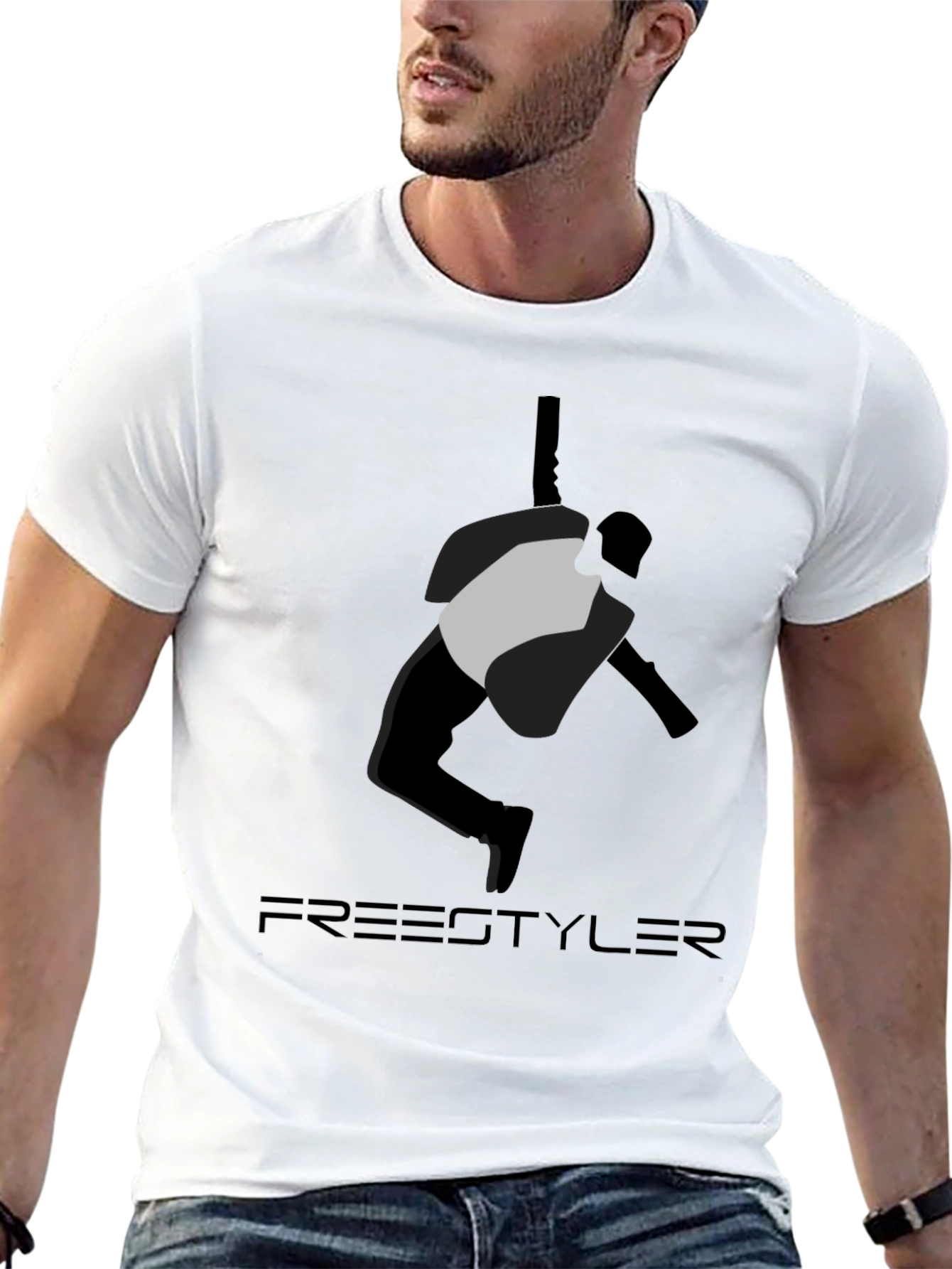 Freestyler Graphic Tee - Mens Black T-Shirt