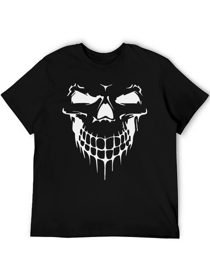 Skull Graphic Black T-Shirt - Edgy Mens Fashion
