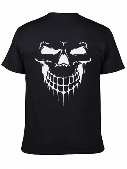 Skull Graphic Black T-Shirt - Edgy Mens Fashion