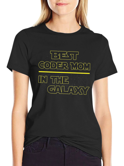 Best Coder Mom Galaxy T-Shirt