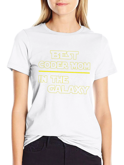 Best Coder Mom Galaxy T-Shirt