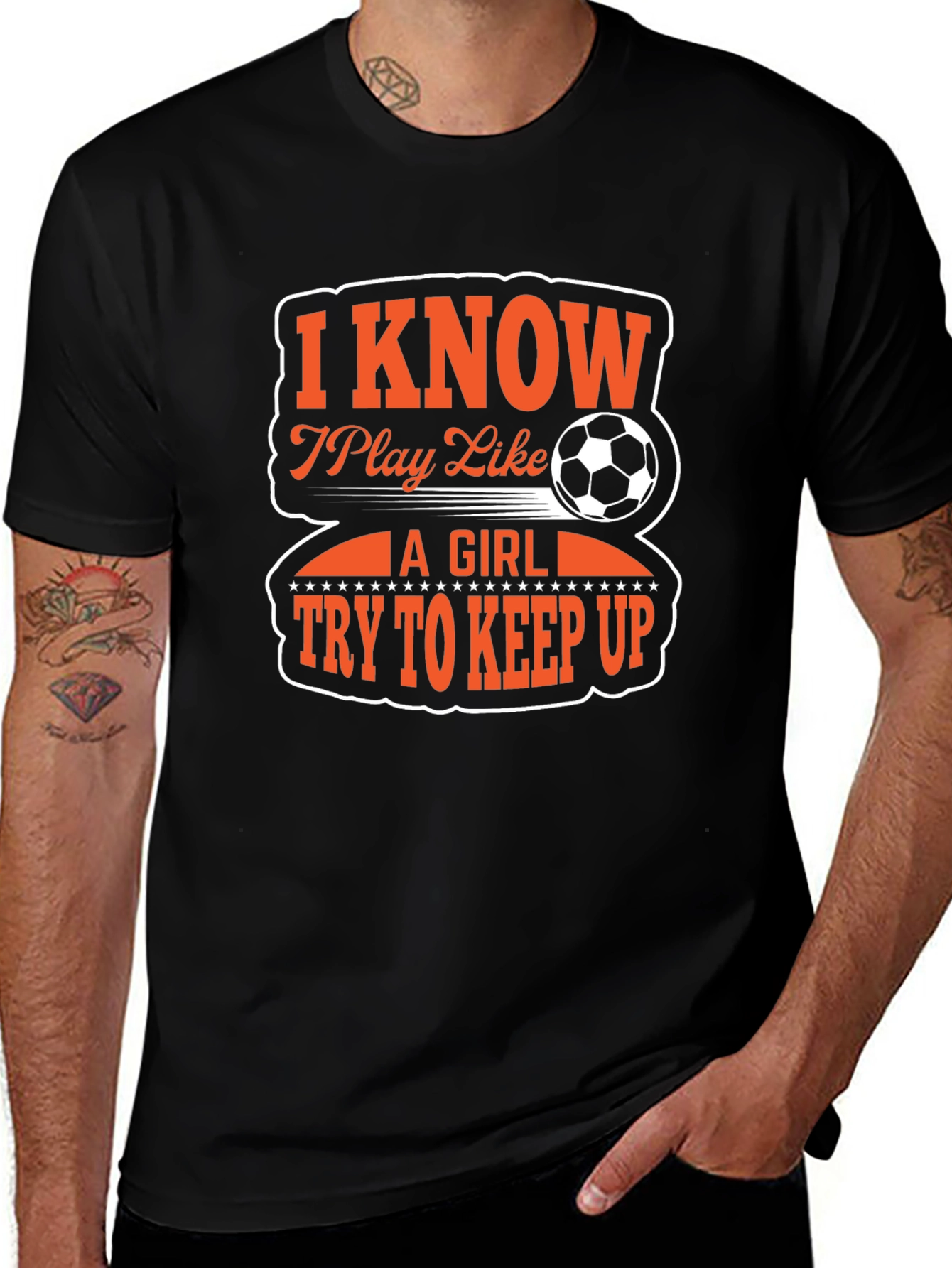 I Know I Play Like A Girl Soccer T-Shirt