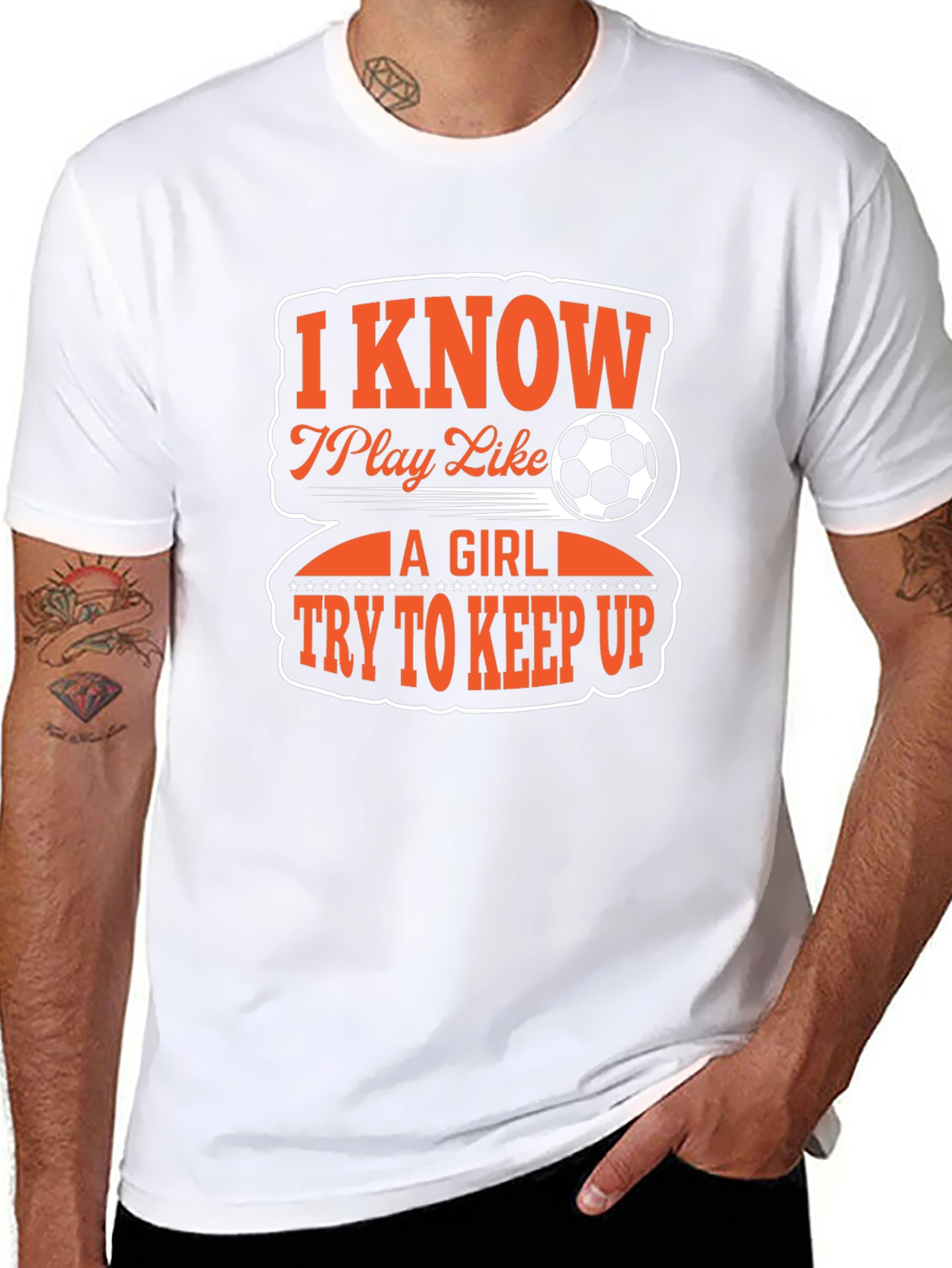 I Know I Play Like A Girl Soccer T-Shirt