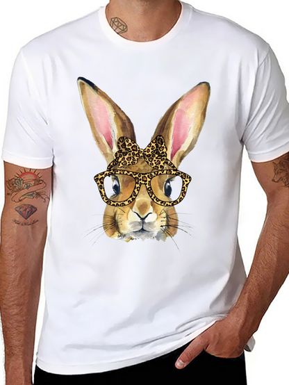 Funny Bunny Leopard Print T-Shirt