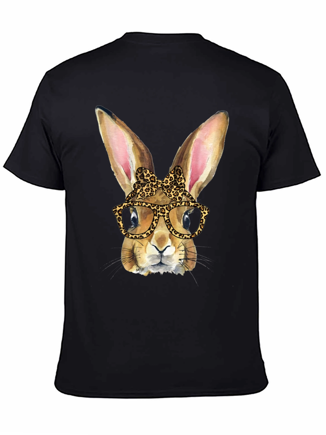 Funny Bunny Leopard Print T-Shirt
