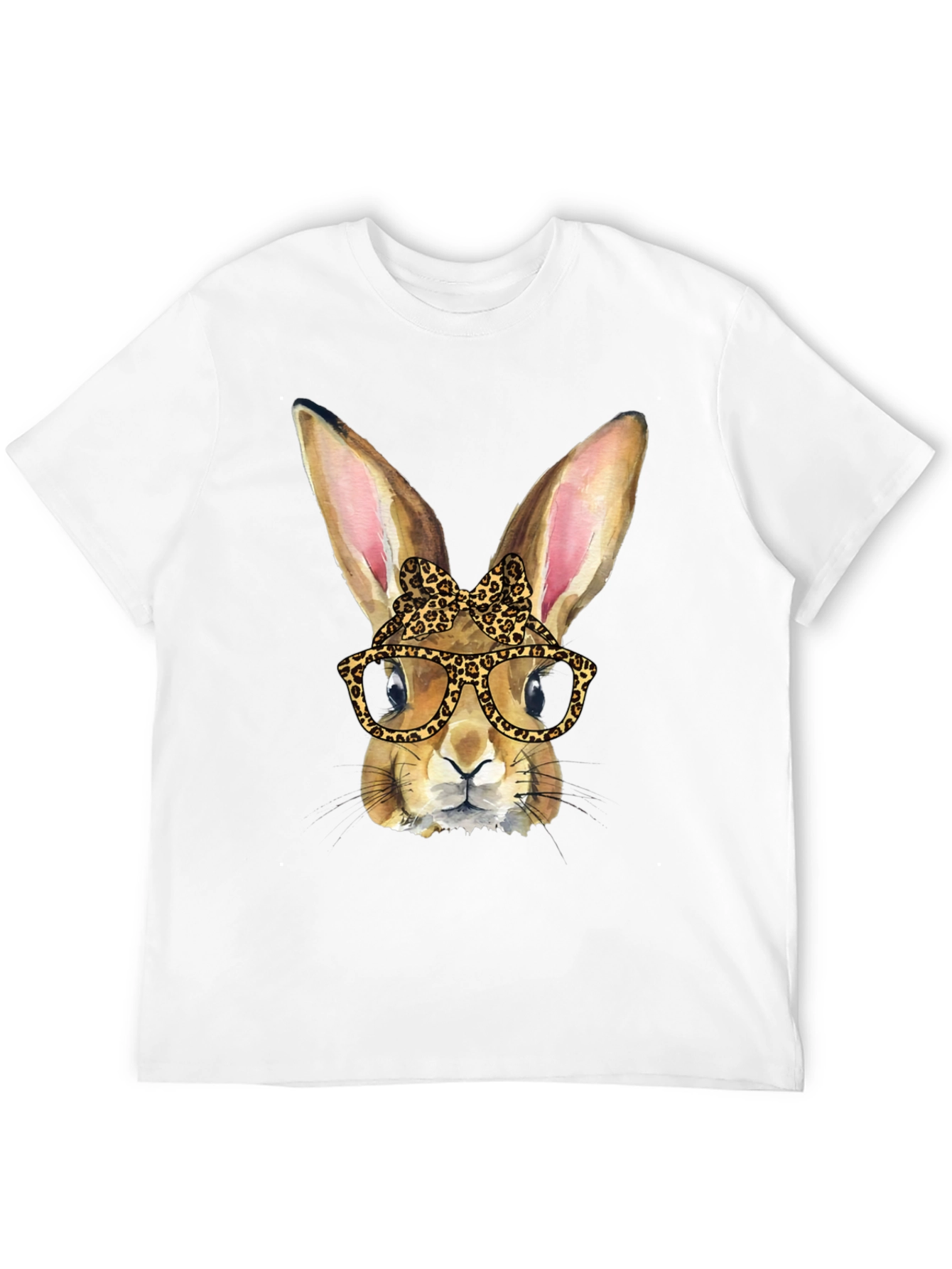 Funny Bunny Leopard Print T-Shirt